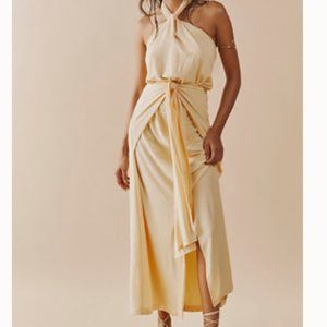 Free People Golden Days Maxi Dress - Size XS Vanilla Cake